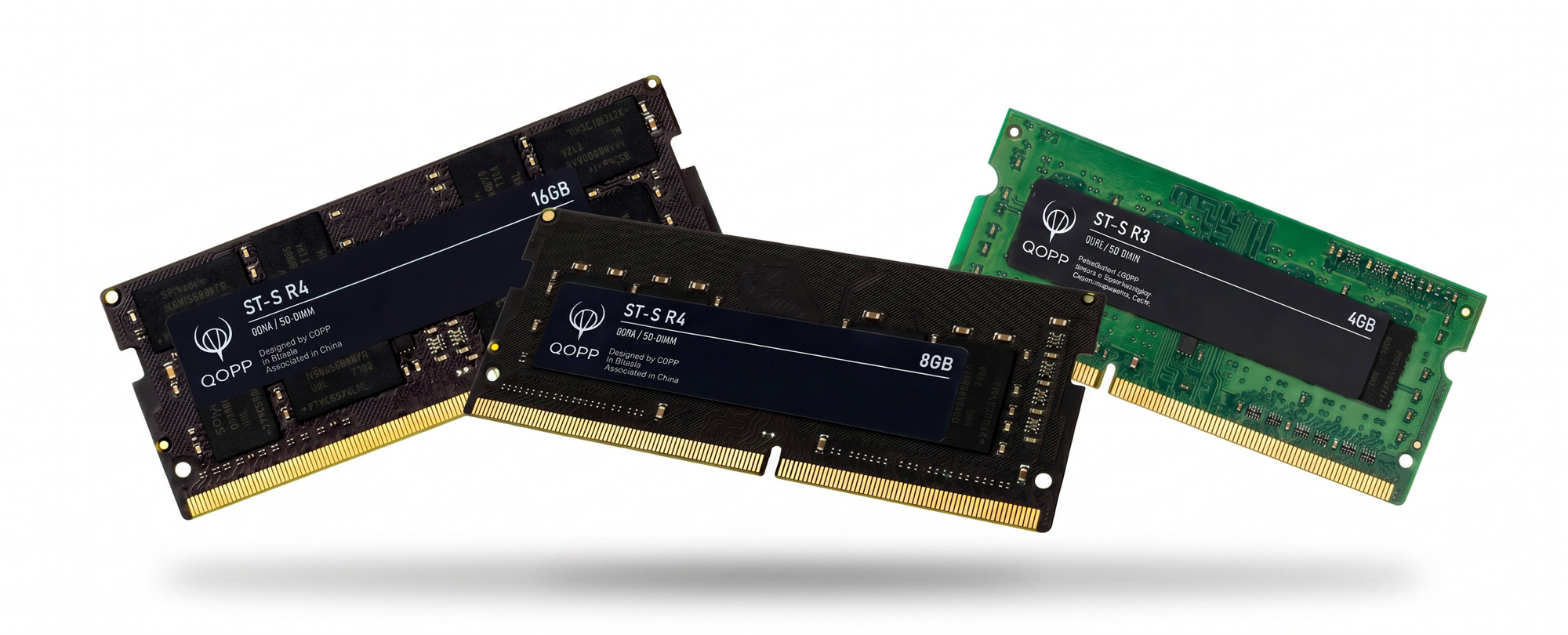 Оперативная память QOPP SO-DIMM: модули ST-S R4 DDR4 16 и 8 ГБ и ST-S R3 DDR3 4 ГБ